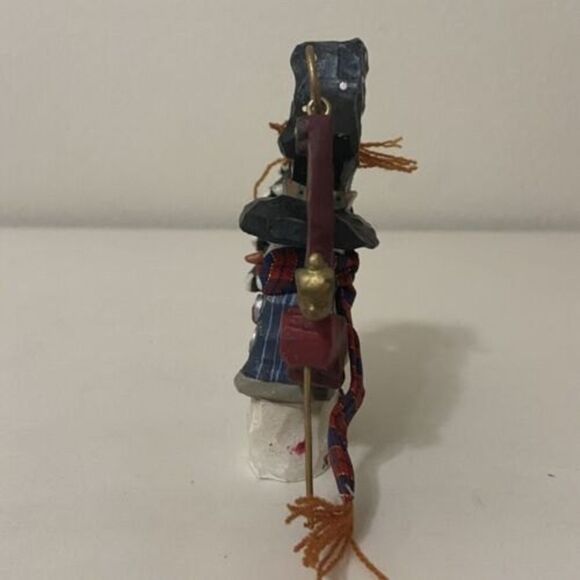 Kurt Adler Santa's World Snowtown Holiday Snowman Figurine with Noel Sign J8898 - Picture 3 of 10